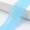 Cuentas Facetadas de Cristal con Agujeros, Cuentas Sueltas de Vidrio Forma de Gota de Agua, Materiales y Accesorios para Pulseras de Joyería DIY, Al Por Mayor en Stock