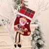 Venda Quente Transfronteiriça Desenho Animado de Natal Boneca 3D de Pernas Longas Meia de Natal Saco de Presente de Natal Saco de Doces