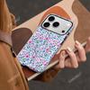Capa de Celular Floral de Tela Cheia de Comércio Exterior Adequada para iPhone 17P Película Dois em Um Maçã 16/15 Capa Protetora de Camada Dupla