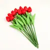 Mini Tulipa Artificial de PU Estilo Ins Flor Artificial Única para Decoração de Casa, Casamento, Decoração de Hotel e Adereços de Fotografia