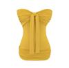 Vestido Tomara que Caia com Laço para Mulheres Verão Novo Sexy Tomara que Caia Cobre Quadril Cintura Minissaia Super Curta