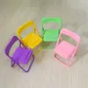 Juguete de silla plegable mini creativa taburete multicolor linda decoración de escritorio premio de actividad para teléfono móvil perezoso lote