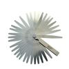 Calibre de espesores de acero inoxidable, 32 piezas, pulgadas métricas, calibre de separación de 0,03 a 1 mm. Espacio entre orificios de calibre de tapón de chapa de 0,001 a 0,040 pulgadas de espesor