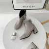 Botas de Cuero de Corte Bajo con Punta Redonda Versátiles Otoño/Invierno Talla 34-54, Botas Martin Transfronterizas para Mujer, Suela de Goma Ligera, Antideslizantes, Botas de Color Sólido para Mujer