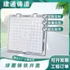 Tapa de registro invisible de hierro fundido 800*800 con cerradura, Tapa de registro de hierro dúctil antirrobo, En stock, Tapa de registro para inspección eléctrica