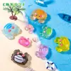 Paisaje en miniatura, figuras de cangrejos creativas y lindas, artículos decorativos DIY, sorpresas de bolsa ciega, accesorios a juego, adornos de escritorio en miniatura