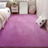 Alfombrilla Moderna Nórdica de Color Sólido de Coral para Mesa de Café de Sala de Estar Alfombra Decorativa para el Hogar Mesita de Noche Sofá Completamente Antideslizante Aislante de Sonido