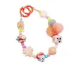 Nueva Cadena para Teléfono Móvil de Bolas de Pelo y Perlas Otoño e Invierno Cadena Colgante Exquisita de Muñeca para Teléfono Móvil Caja Sorpresa Llavero de Perlas Pintado a Mano Accesorios para Mujer