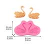 Molde de Silicone Formato Par de Cisne Pequeno Decoração de Bolo Fondant Gelatina Chocolate Mesa de Sobremesa Velas Ornamentos de Aromaterapia