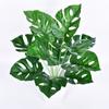Simulação 12 cabeça tartaruga folha traseira arranjo de flores acessórios verde paisagem engenharia planta decoração da parede tartaruga verde de volta bambu tartaruga de folha grande