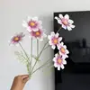 Flores Gesang Simuladas, Margaritas Pequeñas, Materiales Florales de Boda Simulados, Flores Artificiales Gesang de 7 Cabezas Impresas en 3D para Salones de Bodas
