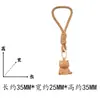 Talla de Madera de Haya Natural Colgante de Gato Nuevo Cadena para Teléfono Colgante para Bolso Adorno para Colgar en el Coche Artesanía de Madera Fabricante Venta al por Mayor