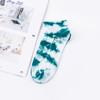 Novas meias femininas de primavera e verão tie-dye meias sapatilha tendência moda meias meias femininas coloridas meias sapatilha fabricantes atacado