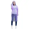 Poncho impermeable desechable de punto poncho impermeable desechable de PE grande ligero para viajes poncho de plástico ropa impermeable