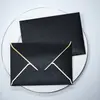 Envelope de Borda Dourada Transfronteiriço Em Estoque Capa para Envelope de Convite em Papel Perolado Fabricação de Capa para Cartão de Membro Sacola Envelope Impressão Personalizada