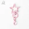 Accesorios de Aleación Hebilla Colgante Estrella de Cinco Puntas Broche de Langosta Muñeca DIY Cadena de Llavero Estrella Accesorios para Joyería DIY Cuentas