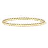 Joyería Transfronteriza Europea y Americana Chapada en Oro Perla Dorada Simple Versátil Pulsera de Papel Cuerda Elástica Retráctil