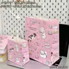 Bolsa de Papel Kraft Rosa Polvo Pequeña y Mediana Día del Niño Linda Portátil Bolsas Exquisitas ins Bolsa de Regalo para el Festival de la Diosa