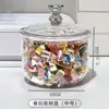 Jugar almacenamiento gashapon yacer mini muñeca suelta mijo pila suelta música acrílico caja transparente adorable polvo puede