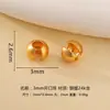 Plata 925 Chapada en Oro Cuentas Abiertas Lisas Cuentas Espaciadoras Pulsera Tejida Hecha a Mano con Hilo Rojo Cuentas de Posicionamiento Accesorios de Joyería de Plata