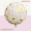 Globos Forma de Dulce Macarrón Estilo Coreano, Globos Redondos de Puntos, Paletas de Caramelo Espirales, Estrellas de Cinco Puntas Estampadas en Oro, Suministro Directo del Fabricante