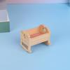 Manualidades Creativas de Madera Casa de Muñecas Educativa para Niños Cama Pequeña Escena Miniatura Mini Adornos Modelo de Muebles de Madera