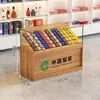 Vitrina multifuncional todo en uno con cuatro lados de vidrio templado transparente, conveniente gabinete para cigarrillos para supermercados y tiendas, con caja registradora