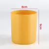 Taza de Vela de Aromaterapia de Fábrica Contenedor de Vela de Vidrio de Color Adornos Decorativos Románticos para Interiores Taza de Portavelas Casera para Bricolaje