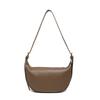 Bolso de Hombro Transfronterizo, Bolso Sencillo de Color Sólido para el Brazo, Bolso de Cuero Suave tipo Bollo, Moderno y Versátil, Bolso Cruzado Casual para el Trabajo Diario de Mujer