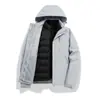 Chaqueta de Trabajo Tres en Uno Desmontable de Dos Piezas a Medida para Otoño e Invierno, Cortavientos y Cálida, con Logo Bordado