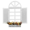 Accesorios para el hogar estilo mediterráneo ventana falsa estilo europeo ventana falsa colgante de pared caja de medidor pastoral decoración de pared decoración de pared
