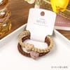 Anillo para el pelo de Cuerda con Pedrería de Alta Calidad Elástico Alto 2 Tarjetas Costillas de Goma Engrosado Estilo Pequeño Fragante Adornos para el Cabello Cuerda para Coleta Alta