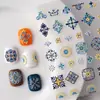 Adesivos de Arte para Unhas Estilo Étnico Boêmio com Padrões Decorativos em Relevo 3D, Decorações 3D com Suporte Adesivo, Estilo DIY de Luxo Leve