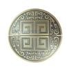 Nuevo Manillar de Puerta Semicircular Estilo Chino Placa de Aluminio Tallado en Relieve Manija de Puerta Corredera Hotel Madera Maciza Manija de Puerta de Vidrio