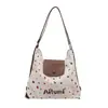 Bolso para Mujer 2024 Nuevo Otoño e Invierno Retro Gran Capacidad Hombro Único Viajero Lunares Moda Versátil Bolso Tote Suave