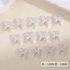 Accesorios para Uñas: Decoraciones para Uñas con Perlas, Lazos, Diseño de Goteo de Aceite, Lazos Negros y Blancos, Decoraciones de Uñas Portátiles Estilo Japonés