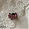 Corea del Sur exquisito diamante flash lindo perro de diamantes completo agarre de pelo de dibujos animados mini tamaño pequeño pinza lateral pinza para flequillo