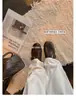 Versión de Cuero Suave~Mocasines de Tacón Oculto Estilo Británico Retro para Mujer Otoño/Invierno 2026 Nuevos Zapatos de Cuero Casual Versátiles de Suela Suave