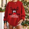 Sudadera navideña Feliz Navidad 2025 Sudadera navideña Mujer Sudadera cervatillo navideño Mujer