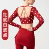 Top de Yoga de Manga Larga con Escote Profundo para Mujer con Almohadillas en el Pecho, Sensación de Piel, Push-Up, Espalda Bonita, Top de Entrenamiento de Pilates para Fitness, Ropa de Yoga