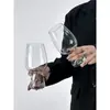 Taza de Cerveza Artesanal Vidrio de Cristal para el Hogar Taza de Cerveza de Barril IPA Copa de Vino Especial Bávara de Gran Capacidad