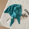 Bufanda Triángulo de Punto 100% Lana Chal para Mujer, Calentador de Cabeza Cálido para Otoño e Invierno, Pañuelo Pequeño Multifuncional Cálido Versátil para Mujer