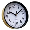 Reloj de Pared Redondo de 7 Pulgadas Más Vendido de Amazon Plástico Tubería Electrochapada Marco de Dos Colores Reloj Publicitario Xinyinda Ne-824