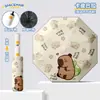 Guarda-chuva com Cantos Arredondados para Alunos do Ensino Fundamental, Dupla Utilização para Sol e Chuva, Seguro, Retrátil Automaticamente, Anti-Rebote, Dobrável, Guarda-chuva Automático Infantil, Personalizável