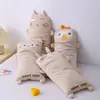 Nuevo Producto 2026 Algodón de Color Tejido de Algodón Núcleo de Almohada de Trigo Sarraceno Infantil Completo - Almohada de Trigo Sarraceno Oso Tejido