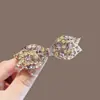 Tocado de pinza rosa cristal de imitación accesorios para el cabello lazo en la parte trasera de la cabeza pinza de resorte pinza de pato bonitos accesorios para el cabello de niña gran cantidad