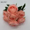Peônia Pintada a Óleo Artificial de 7 Cabeças Decoração de Casa Flor Artificial Arranjo de Casamento Flor Artificial Ornamento para Sala de Estar para Comércio Transfronteiriço