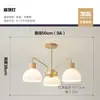 Novo Lustre Criativo de Personalidade Nórdica para Sala de Estar, Luminária de Teto Minimalista Moderna Estilo Japonês de Madeira para Quarto e Estudo