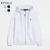 Sudadera de Manga Larga Rl Primavera y Otoño Transfronteriza para Hombre Casual Color Sólido Logo de Caballo Bordado Sudadera Cardigan con Cremallera Ropa para Hombre y Mujer