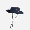 Chapéu de Verão Feminino com Cordão e Aba Larga, Chapéu de Proteção Solar, Chapéu de Pescador Masculino para Pesca ao Ar Livre, Chapéu de Cowboy Ocidental, Chapéu de Caminhada